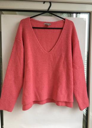 Розовый свитер h&m