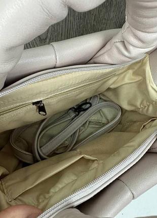 Жіноча дута сумочка на плече, якісна класична м'яка сумка у стилі zara7 фото