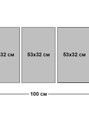 Модульная картина в гостиную / спальню природа моря art-042 3a с лаковым покрытием