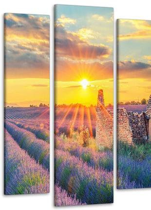 Модульная картина прованс art-185_5 с лаковым покрытием