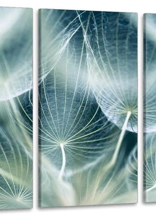 Модульная картина в гостиную / спальню   кульбаба    art-299_3a с лаковым покрытием
