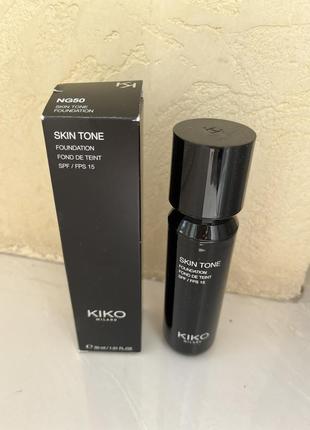 Тональная основа тональний крем kiko skin tone foundation 50 neutral gold spf15