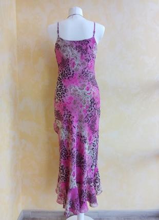 Платье сарафан marks&spencer per una 10 розовый3 фото