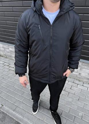 Шикарная мужская курточка черная &lt;unk&gt; шикарные куртки осенние мужские2 фото