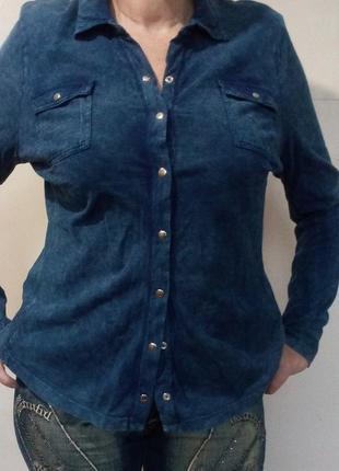 Женская рубашка под джинс1 фото