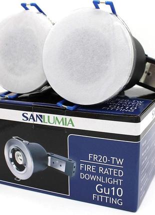 2шт світлодіодний вогнестійкий електричний світильник sanlumia ip20 gu10