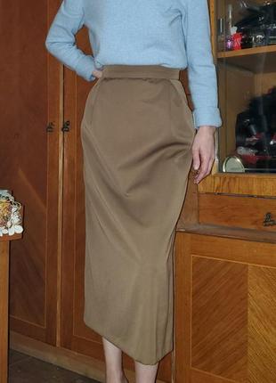 Винтажная шерстяная люксовая юбка louis feraud винтаж ретро карандаш шерсть1 фото