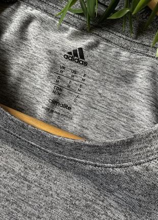 Мужская серая спортивная футболка майка adidas climalite адидас оригинал размер м6 фото