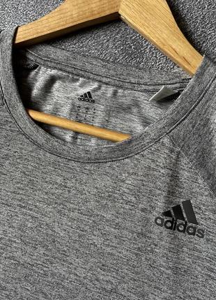 Мужская серая спортивная футболка майка adidas climalite адидас оригинал размер м5 фото