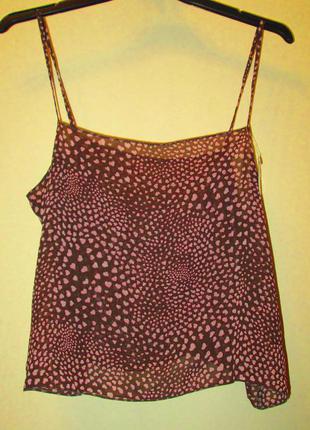 Распродажа легкая невесомая маечка marks&srenser сердечки размер 16