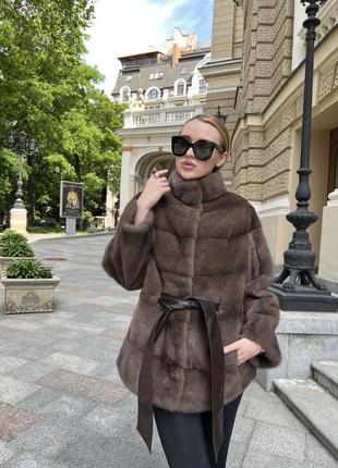 Роскошная норочная шуба «соболь»