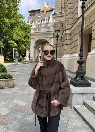 Роскошная норочная шуба «соболь»