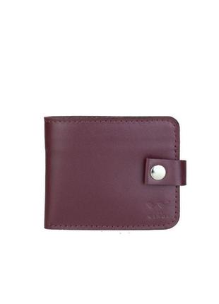 Шкіряне портмоне mini 2.0 бордове