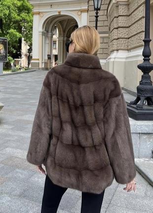 Роскошная норочная шуба «соболь»