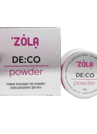 Zola пудра-деколорант для брів de: co powder 10 g.1 фото