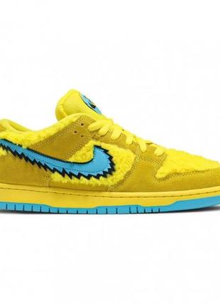 Nike sb dunk low x grateful dead bears yellow