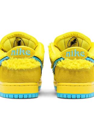 Nike sb dunk low x grateful dead bears yellow4 фото