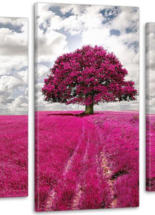 Модульная картина природа дерево art-213_3 с лаковым покрытием