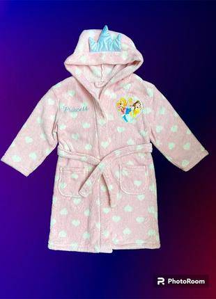 Халат теплий 5-6 років. принцеси