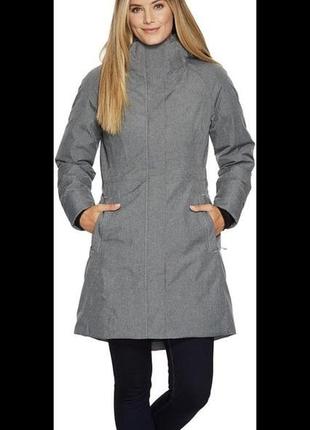 Фирменная теплая пуховая парка куртка пуховик оригинал the north face на пышную девушку