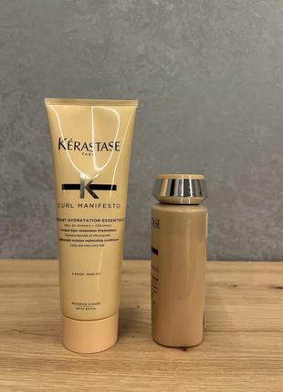 Мягкий шампунь-ванна и кондиционер kerastase curl manifesto2 фото