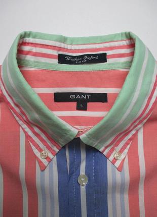 Рубашка/сорочка gant - washer oxford multicolour striped shirt5 фото