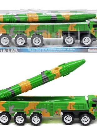 Машинка инерционная "ракетная установка" пластик зеленый (206659)