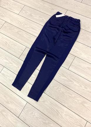 Новые женские брюки в тёмно-синем цвете от esprit зауженные (ххс-хс)7 фото