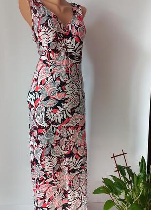 Длинное платье сарафан 54 52 размер новое натуральное ткань7 фото