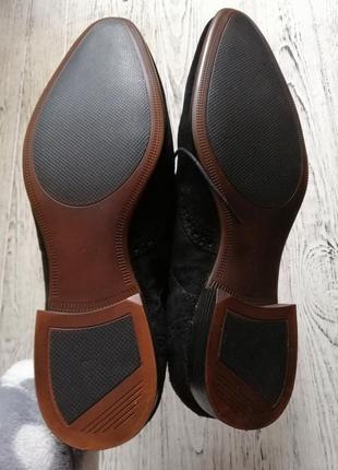 Натуральні замшеві туфлі броги оксфорди асос asos6 фото
