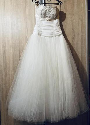 Весільний топ плаття айворі молочне4 фото