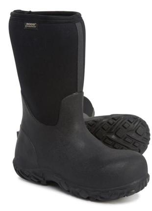 Ботинки bogs footwear workyard neoprene work - composite safety toe, waterproof, insulated black ,