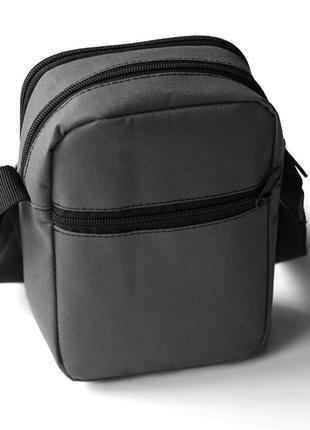 Спортивна сумка через плече kappa solo сіра барсетка, сумка месенджер каппа5 фото