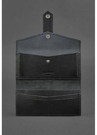 Кожаное портмоне 3.0 черное krast3 фото