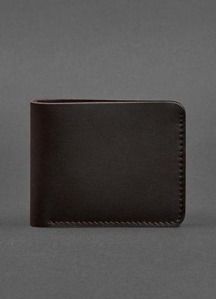 Мужское кожаное портмоне 4.1 (4 кармана) коричневое5 фото