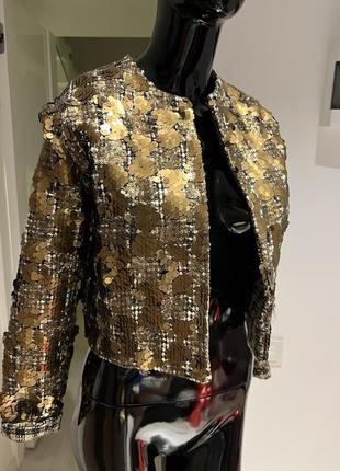 Жакет дизайнерский из ткани chanel