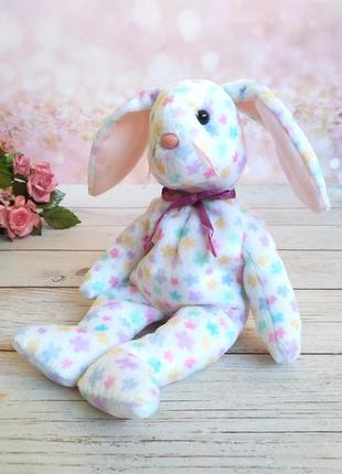 Мягкая игрушка плюшевый кролик ty beanie baby springfield1 фото