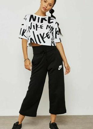 Спортивные штаны женские nike rally sneaker pants черные широкие