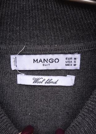 Гольф водолазка шерсть, горловина стойка р.m/l mango (wool blend)5 фото