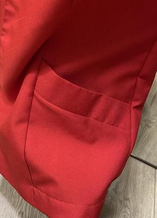 Пиджак кардиган красный 2