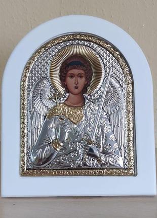 Греческая икона silver axion ангел хранитель 11x13 см ep3-172xag-wh/p 11x13 см