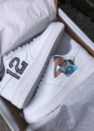 Кроссовки nike air force 1 с ручной росписью