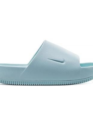 Женские шлепанцы nike calm slide бирюзовый 42 (7ddx4816-300 42)