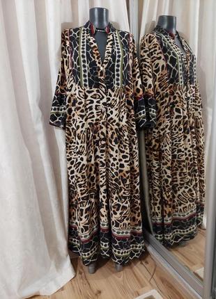 Ярусное платье 👗 большого размера