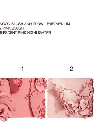 Палетка румʼяна хайлайтер charlotte tilbury hollywood blush&amp;glow glide palette4 фото