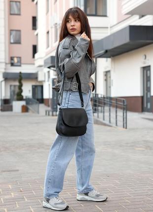 Жіноча сумочка кросбоді sambag rose чорна