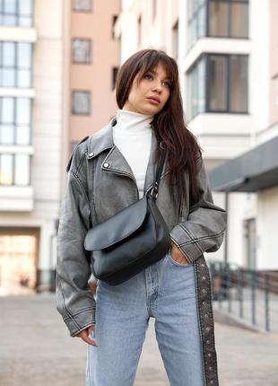 Жіноча сумочка кросбоді sambag rose чорна