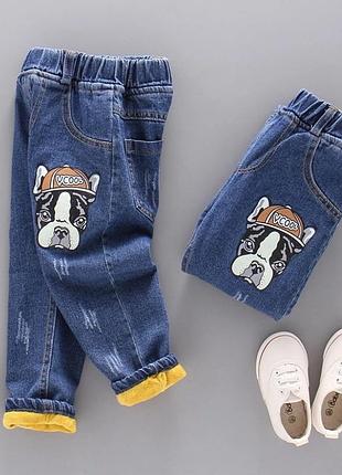 Теплые джинсы для мальчика