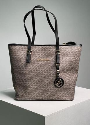 Сіра жіноча сумка michael kors sullivan large tote