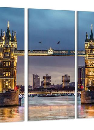 Модульная картина лондон тауэрский мост art-28_xxl с лаковым покрытием